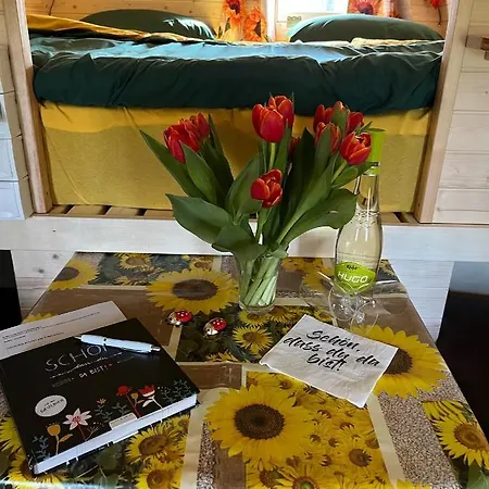 Sonnenblumenfass Campingplatz *